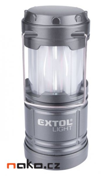 EXTOL LIGHT 43158 lucerna kempingová vysouvací LED, 75lm / plamen