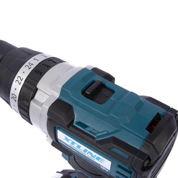 XTline XT102805-2B5B aku vrtačka s příklepem 18V LiIon 2x 5Ah 70Nm Obrázek