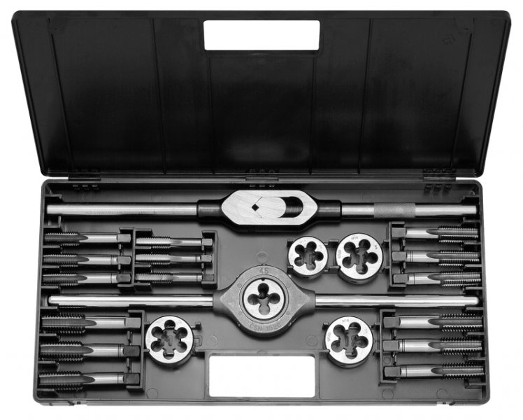 BUČOVICE TOOLS NÁSTROJE CZ kazeta M2-II HSS (M12-M20) sadové závitníky + očka BU340-200 Obrázek