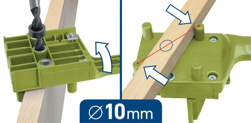 EXTOL CRAFT 901803 kolíkovací souprava 6, 8, 10 mm 44ks Obrázek