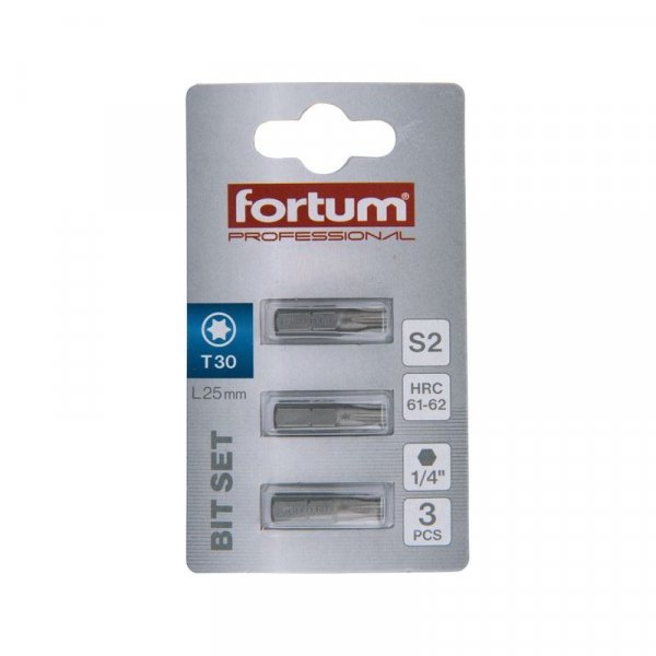 FORTUM-KITO bit TORX T 30x25mm S2 4741430 - 3ks