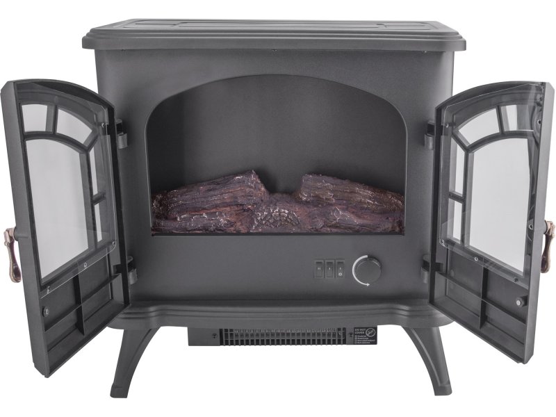 EXTOL LIGHT 43421 elektrický přímotop KRB s LED plápolajícím ohněm, 1800W Obrázek