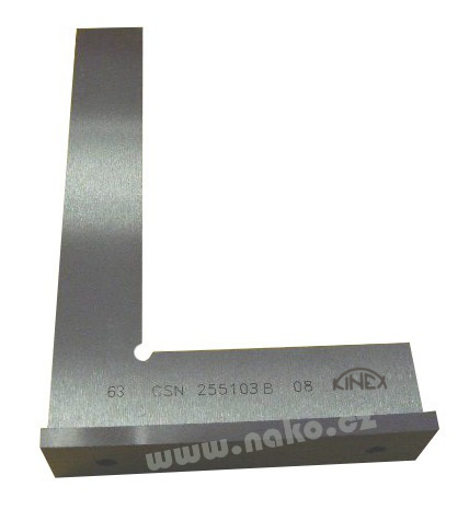 KINEX úhelník příložný přesný kalený 63mm, 4058, 255103.B