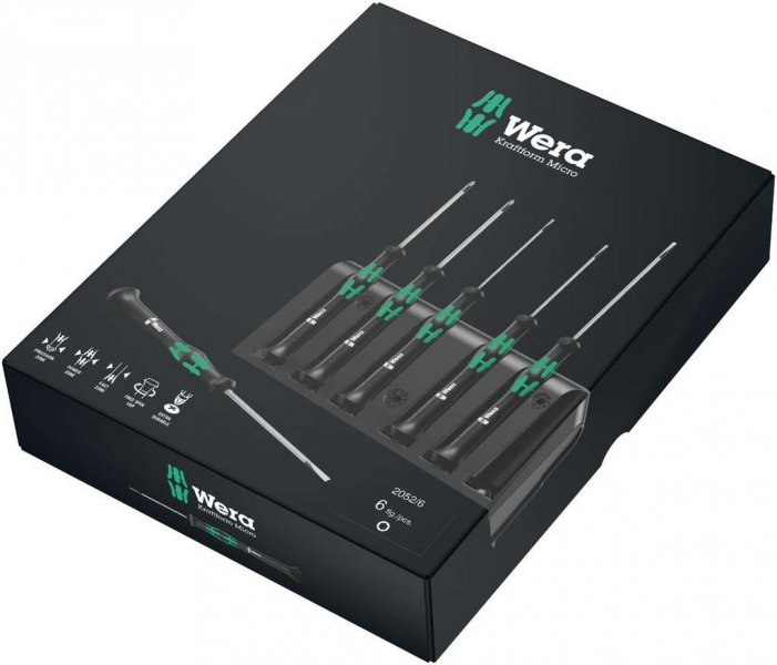 WERA 118156 sada šroubováků pro elektroniku Kraftform Micro IMBUS 2052/6 Obrázek