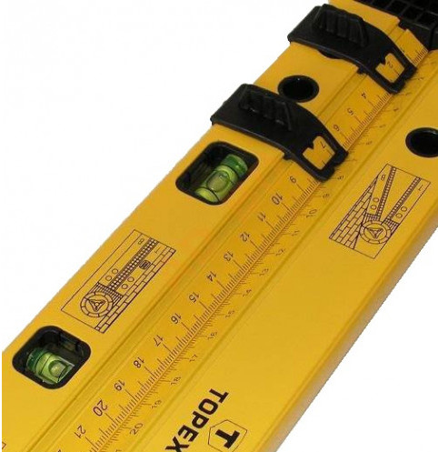 TOPEX 30C321 multifunkční úhloměr stavitelný 500mm s tužkou, 2 libely Obrázek