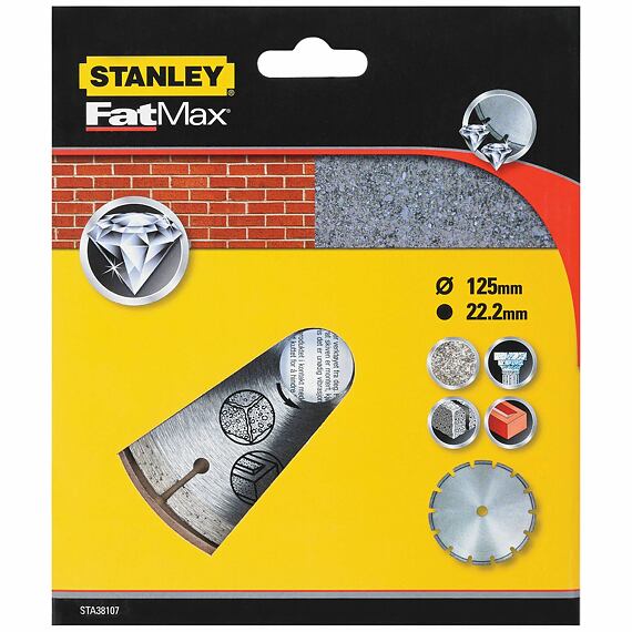 Diamantový dělicí kotouč 125 mm Stanley FatMax STA38107-XJ Obrázek