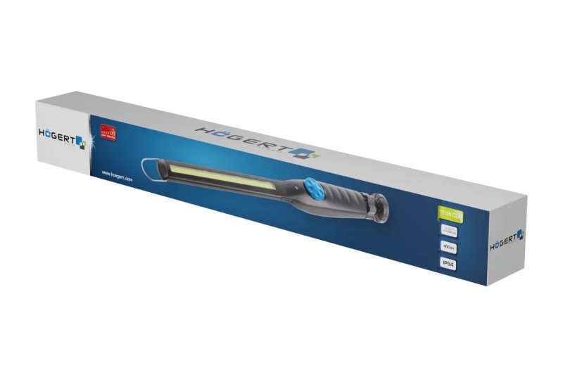 HOGERT HT1E409 přenosná montážní aku LED svítilna 400 lm 10W LiIon 2Ah 3.7V USB Obrázek