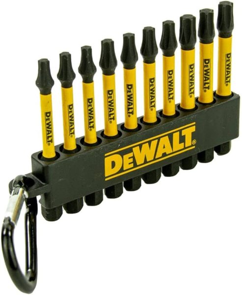 DeWALT DT7275 sada TORX bitů 50mm FLEXTORQ EXTREME 10ks s karabinou