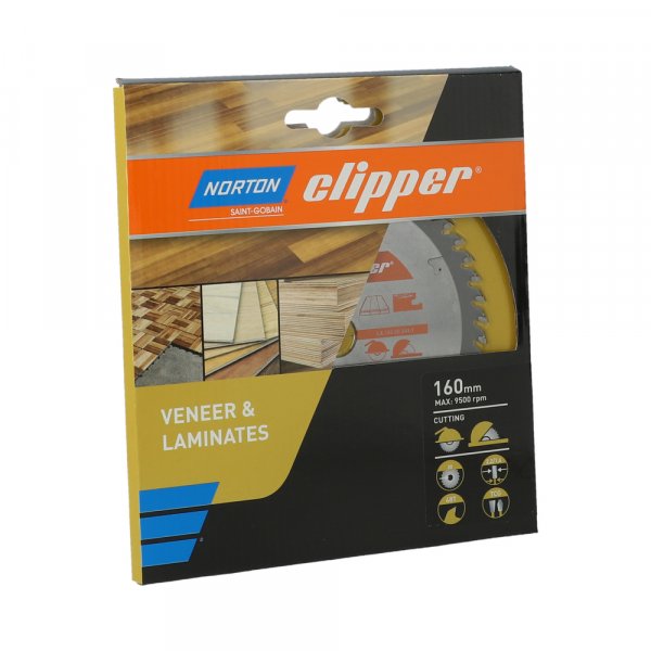 NORTON clipper 160x20mm 48z TCG pilový kotouč na lamino, dýhy a vinyly Obrázek