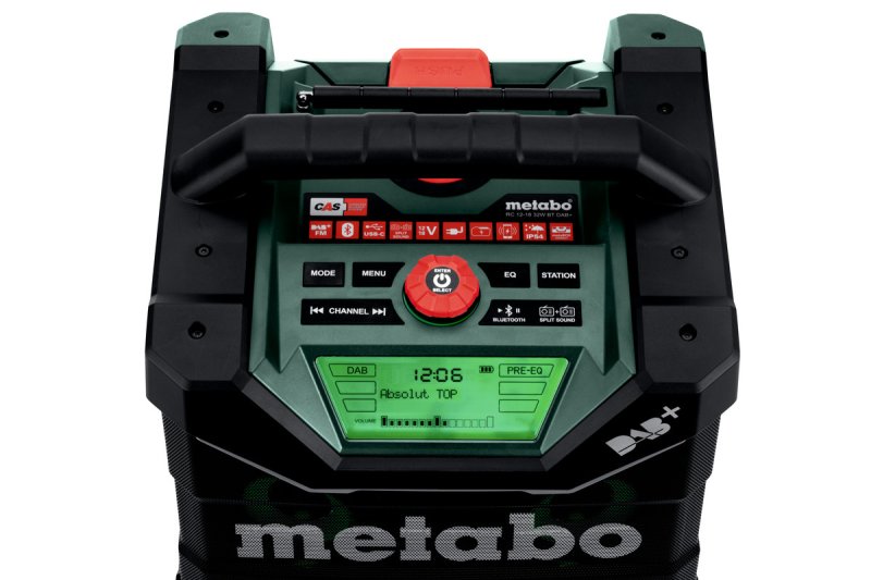 METABO RC 12-18 32W BT DAB+ akumulátorové stavební rádio 600779850 bez baterie Obrázek