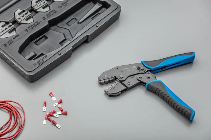 HOGERT HT1P176 kleště lisovací ráčnové s výměnnými čelistmi Obrázek