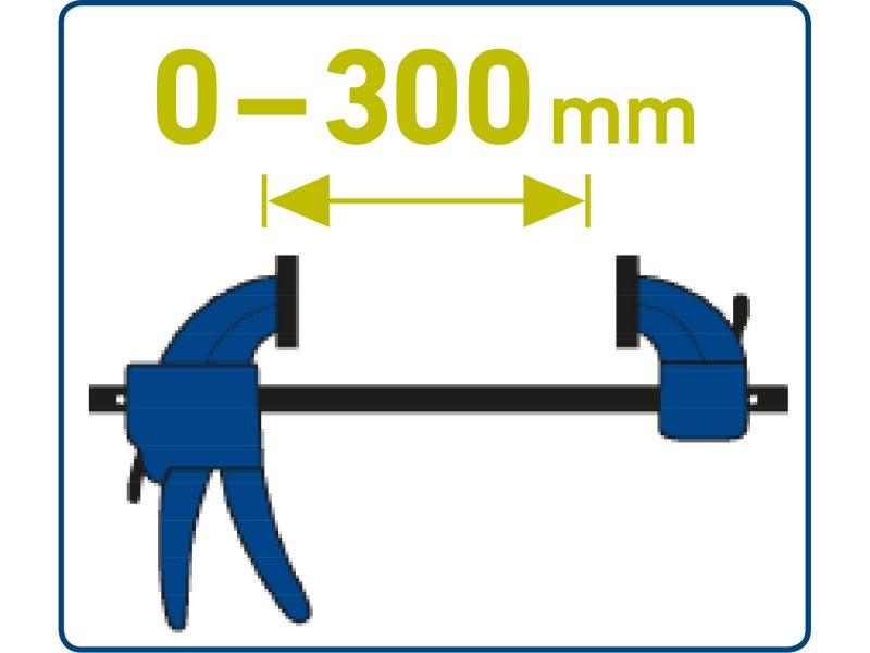 EXTOL CRAFT 715523 svěrka rychloupínací, 300mm, 165-450mm Obrázek