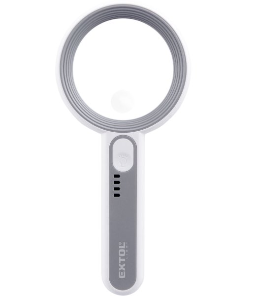 EXTOL LIGHT 43163 lupa se světlem 6 a 12x zvětšení, LiIon 650 mAh USB-C
