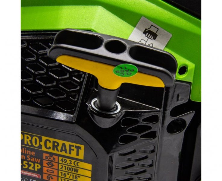 PROCRAFT GS-52P benzínová motorová řetězová pila 40+45cm Obrázek