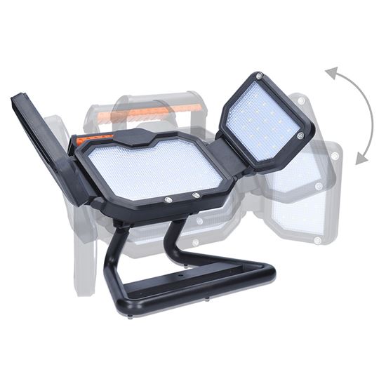 SOLIGHT WM-30W-RE aku LED reflektor 30W, 3000lm, otvírací, přenosný, nabíjecí Obrázek