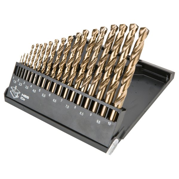 GRAPHITE 57H089 sada vrtáků HSSCo 1-10mm 19ks