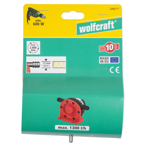WOLFCRAFT 2202000 pumpa - čerpadlo na vrtačku 1300 l/hod Obrázek