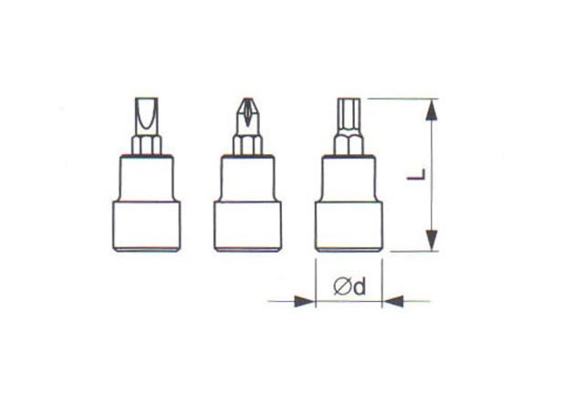 TONA EXPERT E030123-T15 hlavice 1/4" TORX T15 Obrázek