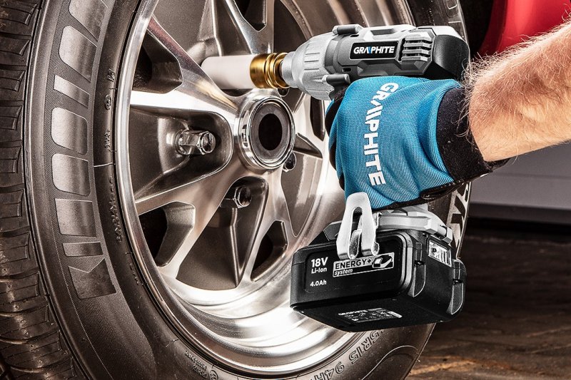 GRAPHITE ENERGY+ 58G018 aku rázový utahovák 18V Li-Ion bez akumulátoru Obrázek