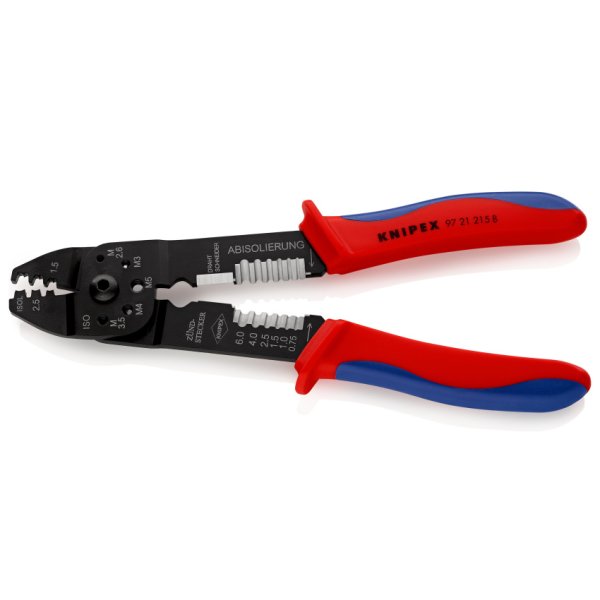 KNIPEX 06324 odizolovací a lisovací kleště na neizolované konektory 9721215B Obrázek