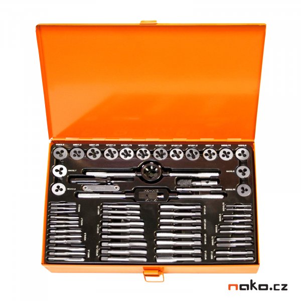 RICHMANN PC9184 kazeta sadových závitníků a oček (M3-M12) NO základní a jemné stoupání Obrázek