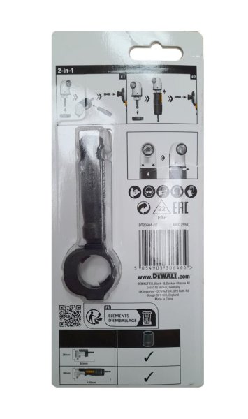 DeWALT DT20505 pravoúhlý šroubovací nástavec na hlavice 3/8" 2v1 rázový EXTREME IMPACT Obrázek
