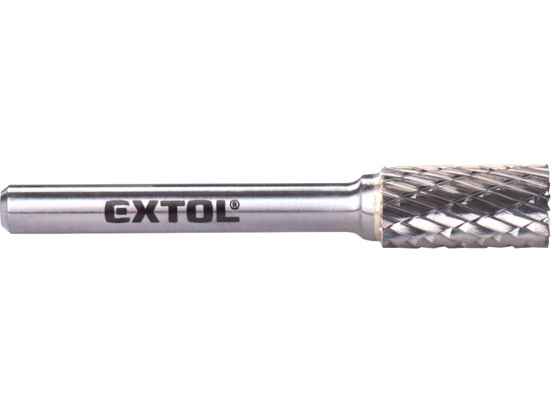 EXTOL INDUSTRIAL 8703714 fréza karbidová válcová s čelním ozubením 10x20mm, stopka 6mm