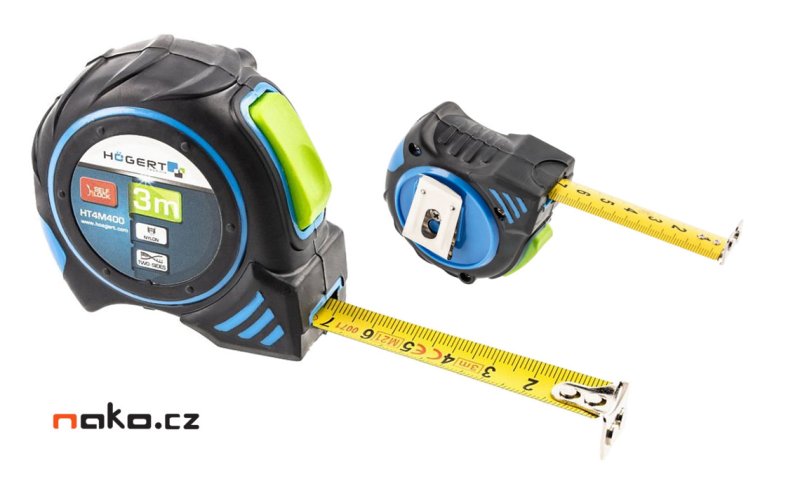 HOGERT HT4M400 svinovací metr 3m oboustranný Obrázek