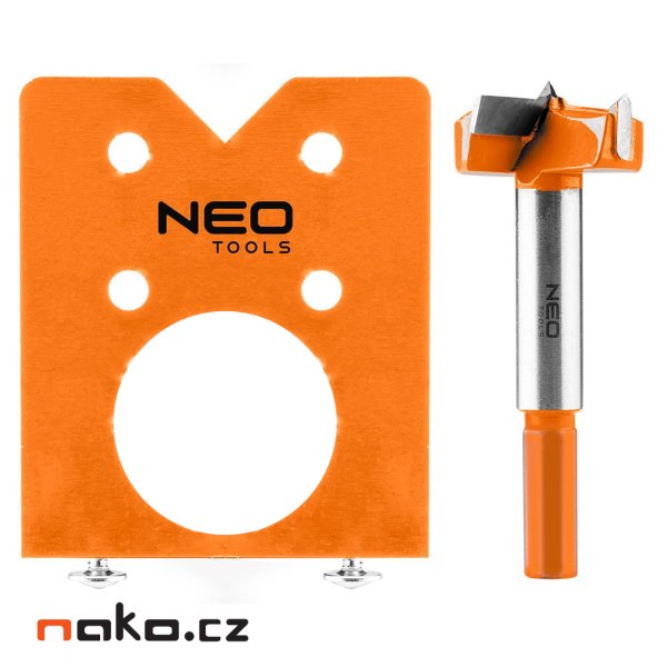 NEO TOOLS 57-002 sukovník 35mm a šablona na nábytkové panty