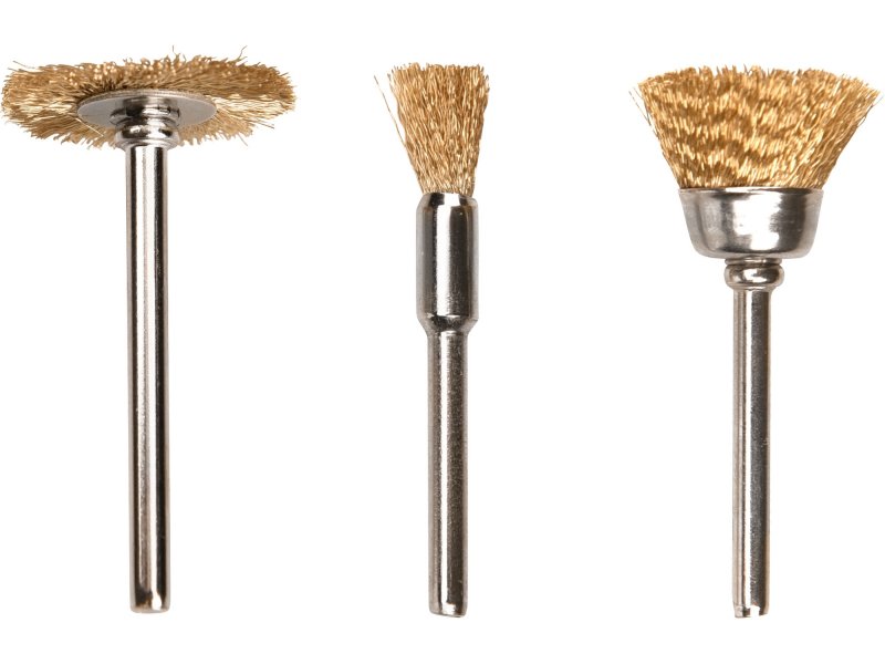 EXTOL CRAFT 903761 sada pomosazených stopkových kartáčků 45ks, průměr stopky 3,2mm Obrázek