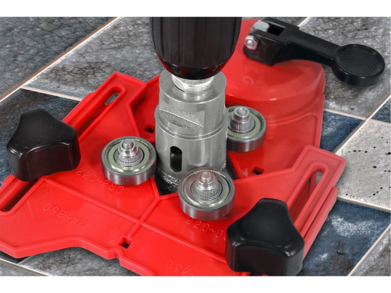 EXTOL PREMIUM 8801974 vodící šablona na korunky a vrtáky 4-83mm Obrázek