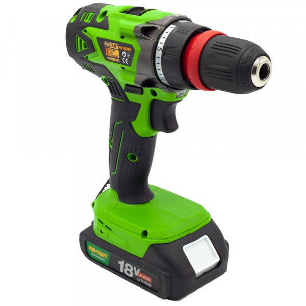 PROCRAFT PA18DFR aku vrtačka LiIon 18V 2x 2Ah Obrázek