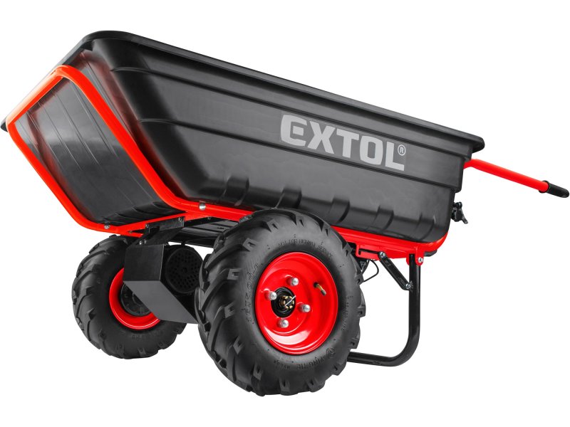 EXTOL PREMIUM 8891592 aku dvoukolák nákladní s převodovkou 300 lit. 300kg, 40V LiIon 6Ah Obrázek