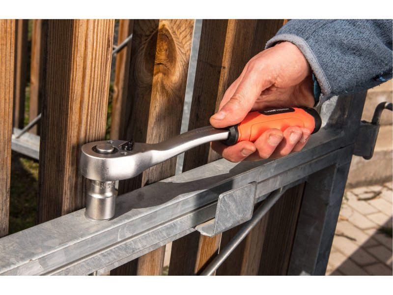 EXTOL PREMIUM 8816456 ráčna 1/2" prohnutá 45 zubů CrV Obrázek