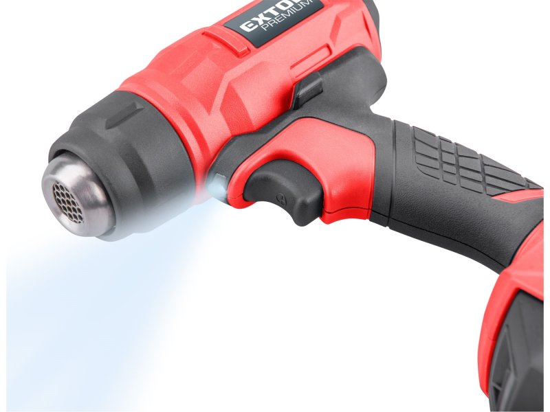 EXTOL PREMIUM 8891866 aku horkovzdušná opalovací pistole, SHARE20V, LiIon 1x2Ah Obrázek