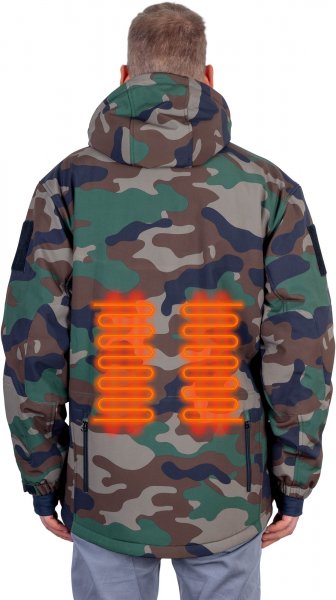 NAREX Camouflage CHJ-S SET vyhřívaná bunda + powerbanka PWB 10, 65406037 Obrázek