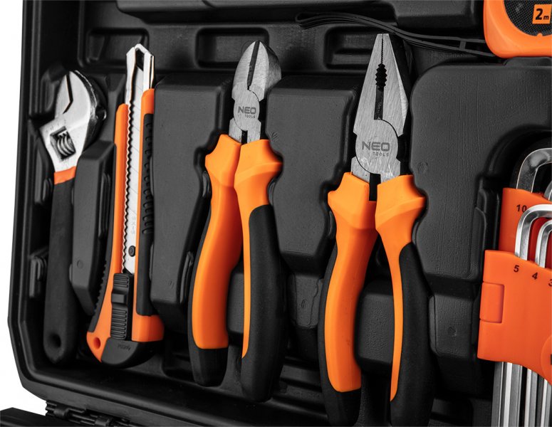 NEO TOOLS 10-200 sada nářadí a gola hlavic v kufříku, 60 dílů Obrázek