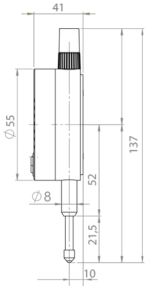 K-MET 1155-95-001 digitální úchylkoměr ICONIC Labo, Bluetooth 0-12,7 mm/0,001 IP54 Obrázek