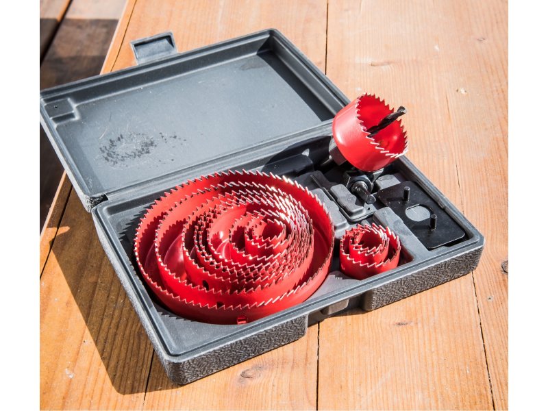 EXTOL PREMIUM 8801605 sada vykružovacích korunkových vrtáků 19-127mm 13ks Obrázek