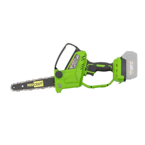PROCRAFT PKA30 bezuhlíková jednoruční aku řetězová pila 18,5cm LiIon 20V, bez aku Obrázek
