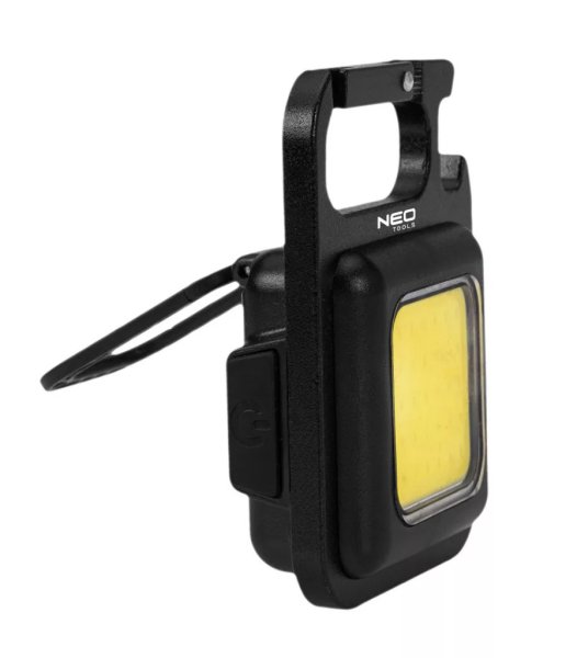 NEO TOOLS 99-109 mini COB LED svítilna přívěšek 500lm LiIon USB Obrázek