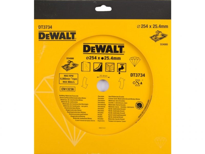 DeWALT DT3734 diamantový kotouč 250x25,4mm Universalní stavební materialy