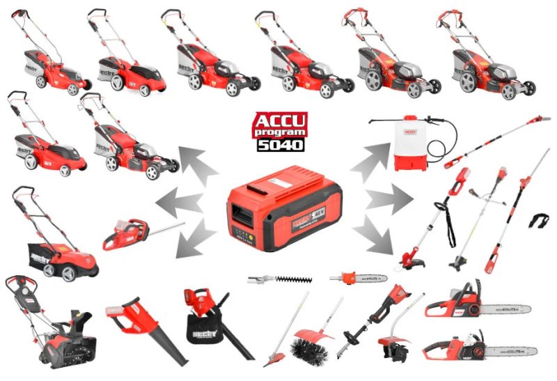 HECHT 1440 aku křovinořez 40V bez baterie - ACCU program 5040 Obrázek