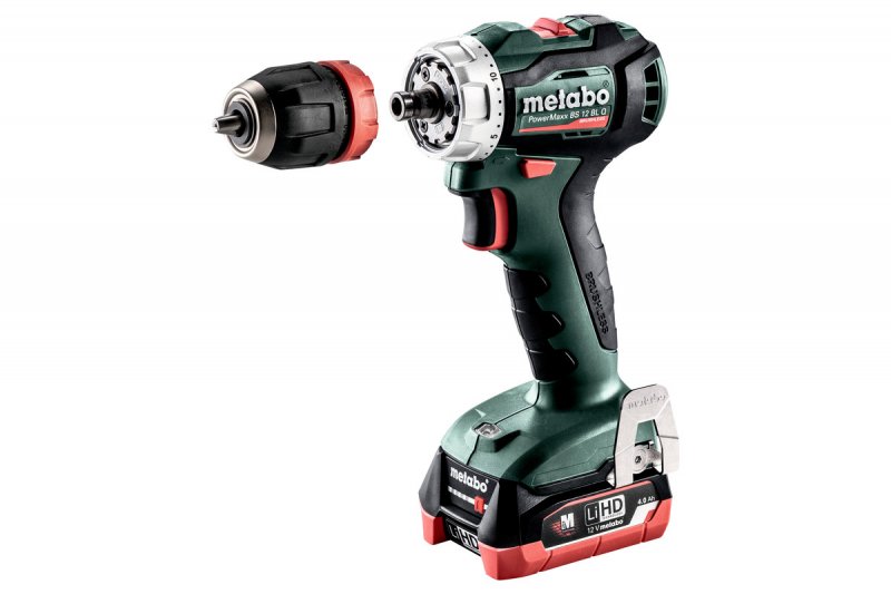 METABO PowerMaxx BS 12 BL Q aku vrtačka LiIon 2x4Ah 601039800 Obrázek