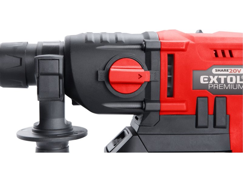 EXTOL PREMIUM 8891818 aku vrtací kladivo SDS plus SHARE20V LiIon, 2Ah Obrázek