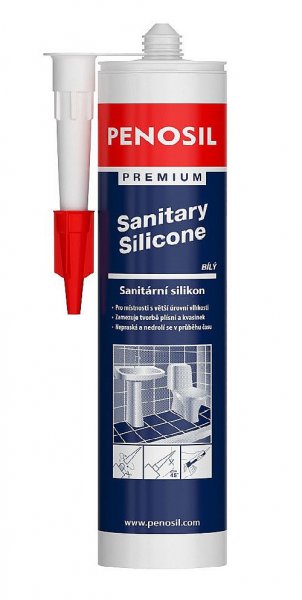 PENOSIL Premium PE-2002 silikon sanitární bílý kartuše 310ml Obrázek