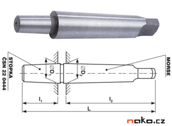STIMZET trn pro vrtačkové sklíčidlo B22x4 MORSE 241329 Obrázek