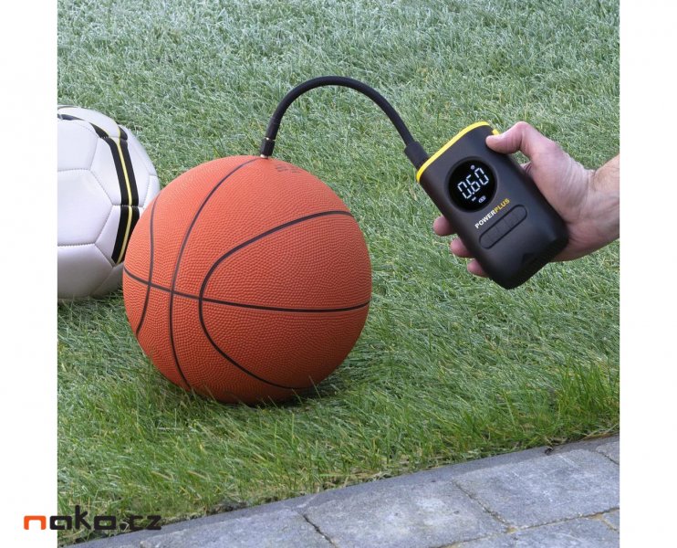 POWERPLUS POWX1710 aku kompresor 10bar 8V LiIon 2Ah Obrázek