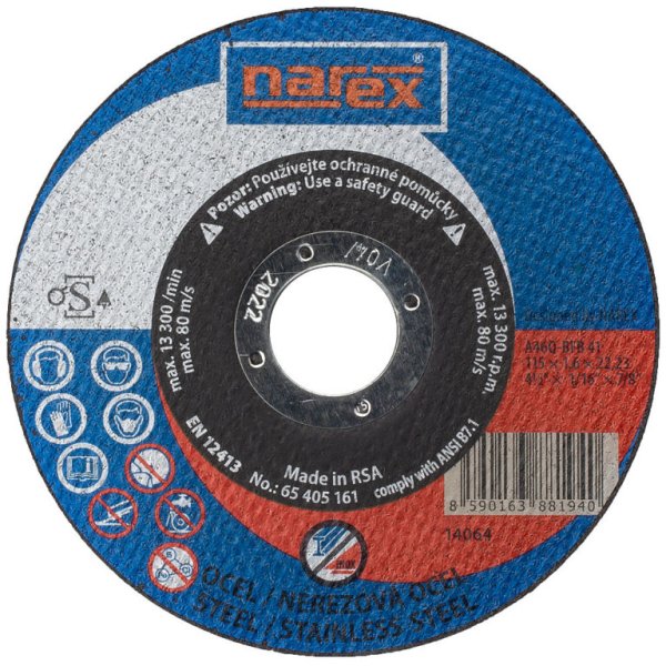 Řezný kotouč 2v1 Narex A46Q-BFB41 115x1,6 mm 65405161