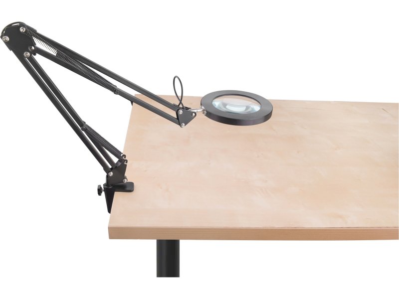 EXTOL LIGHT 43160 stolní lampa s lupou, 1300lm, 5x zvětšení, USB Obrázek